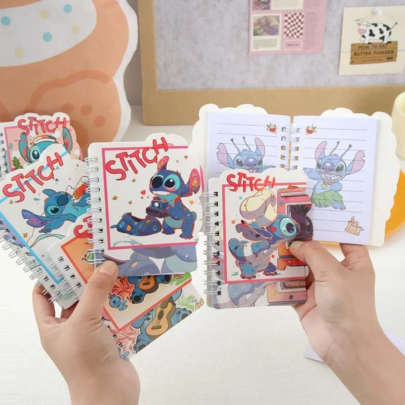 6/12 pz Creativo Disney Stitch Memo Pad Bobina Blocco Note Kawaii Notebook Cancelleria Etichetta Planner Adesivo Post Materiale Scolastico