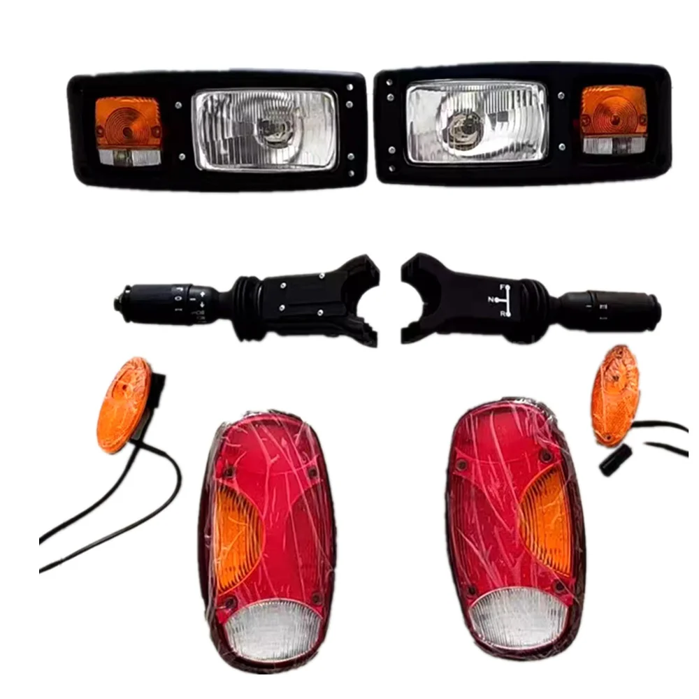 For Doosan DX Hyundai R60W/150W/210W-7-9 Headlight Turning Light Tail Light Shift Switch Wheel Excavator Parts