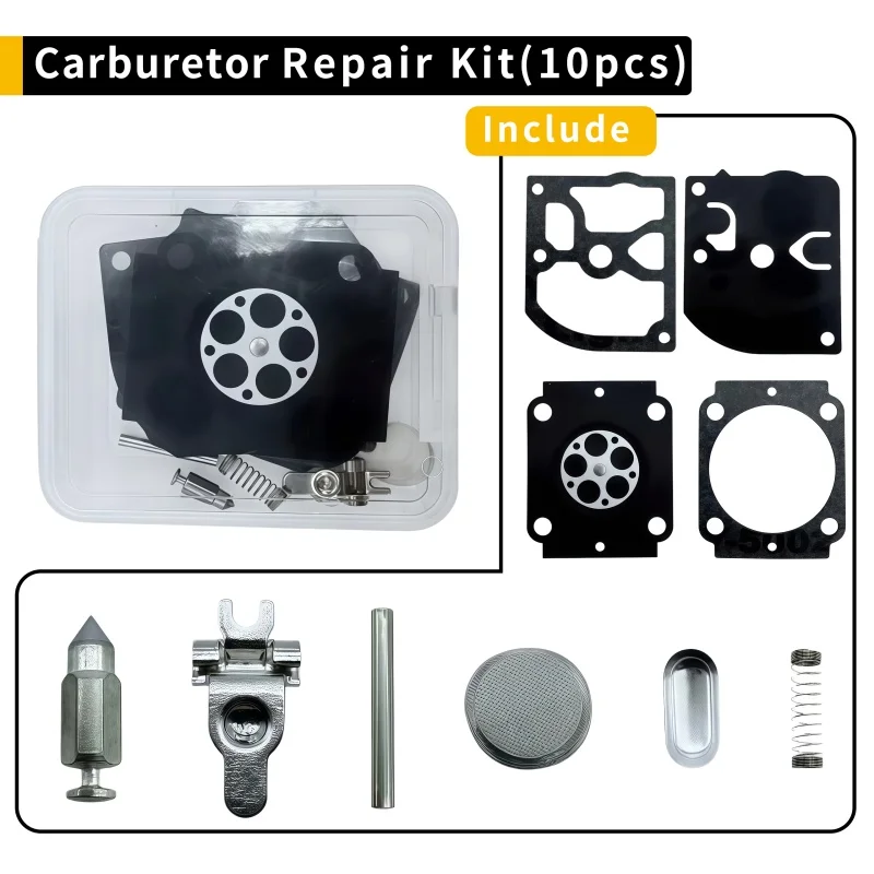 Carb Carburetor Rebuild Repair Kit For Stihl FS55 FS120 FS200 FS250 FS300 FS350 SH55 SH85 BG 45 46 55 65 85 Trimmers