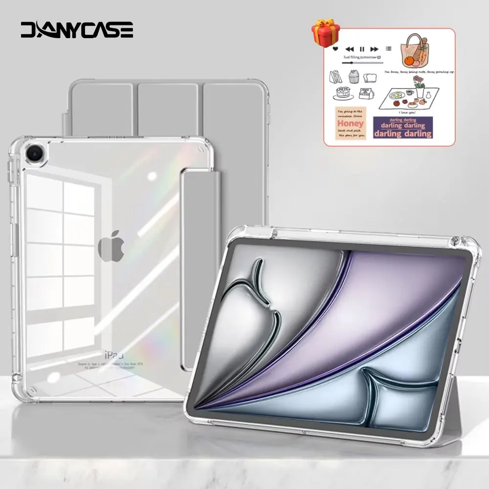 For iPad Air 5 Case 2024 Air 6 11 iPad Pro 11 12.9 13 10 Gen 10.2 9th 8th 7th 9.7 6th 5th Mini 7 6 Smart case with pen Holder