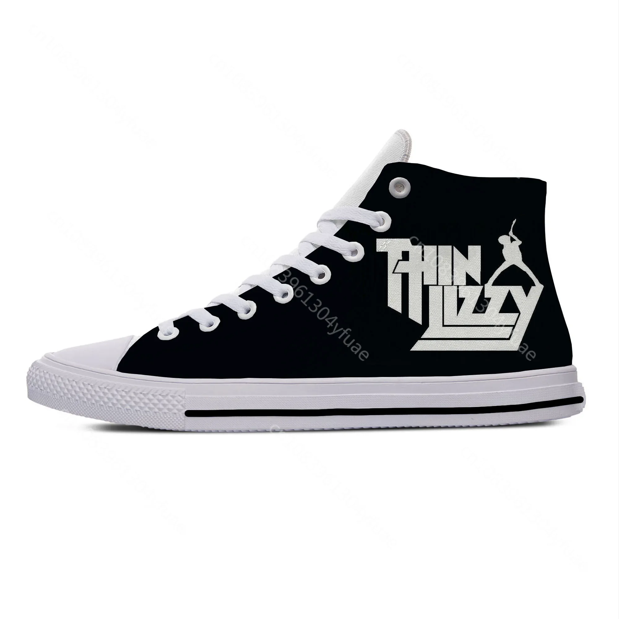 Hot Lizzy Hard Rock Band Thin Fashion Popular Funny Casual Shoes Breathable Men Women Sneakers High Top Lightweight Board Shoes