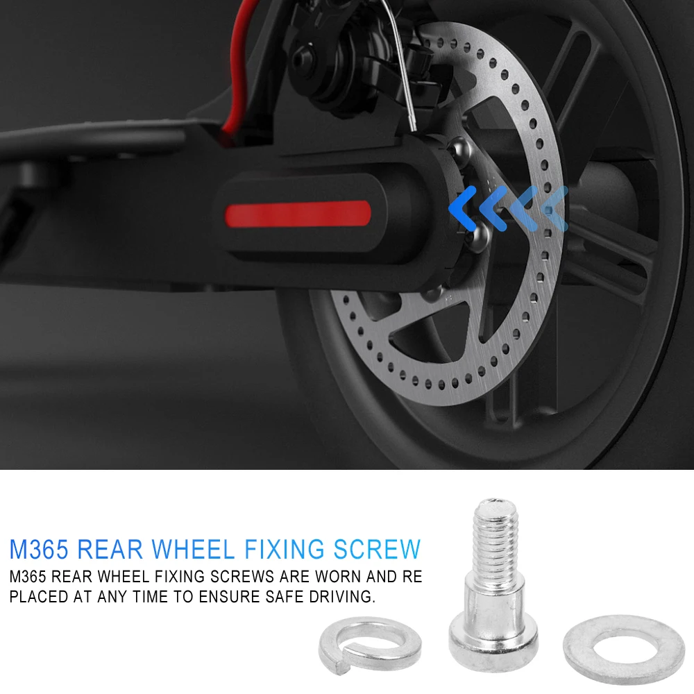 Electric Scooter Rear Wheel Fixed Bolt Screws Set for Xiaomi M365 Pro Kick Scooter Parts New Stainless Steel M365 Bearing Screws