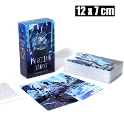 Porcelanowy Tarot kompletny 78 talii karty w tym pełna główna i mniejsza Arcana 7x12cm 1 specjalna karta szczęśliwa żółta kaczka