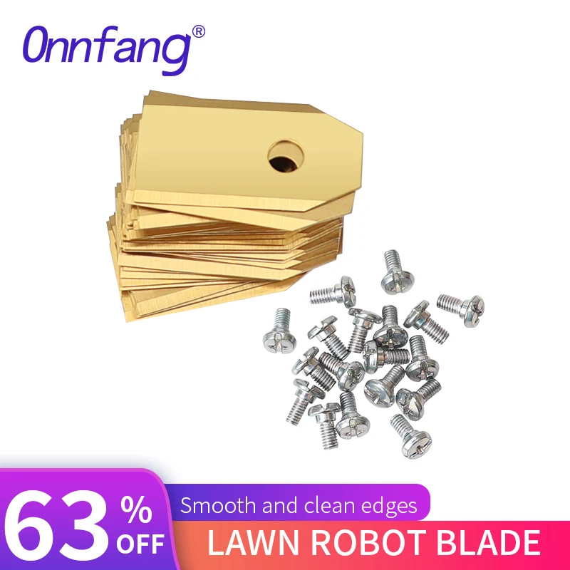 

35*18*0.45mm 9/18/30PCS Lawn Robot Blade Gold Lawn Mover Replacement Blade ForRobot Landroid Automatic Moving Machine Essential