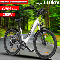 ESKUTE EU Electric Bike 28 Inch Ladies Bike 20AH Large Capacity Battery 500W Bafang Motor Torque Sensor Range 100km