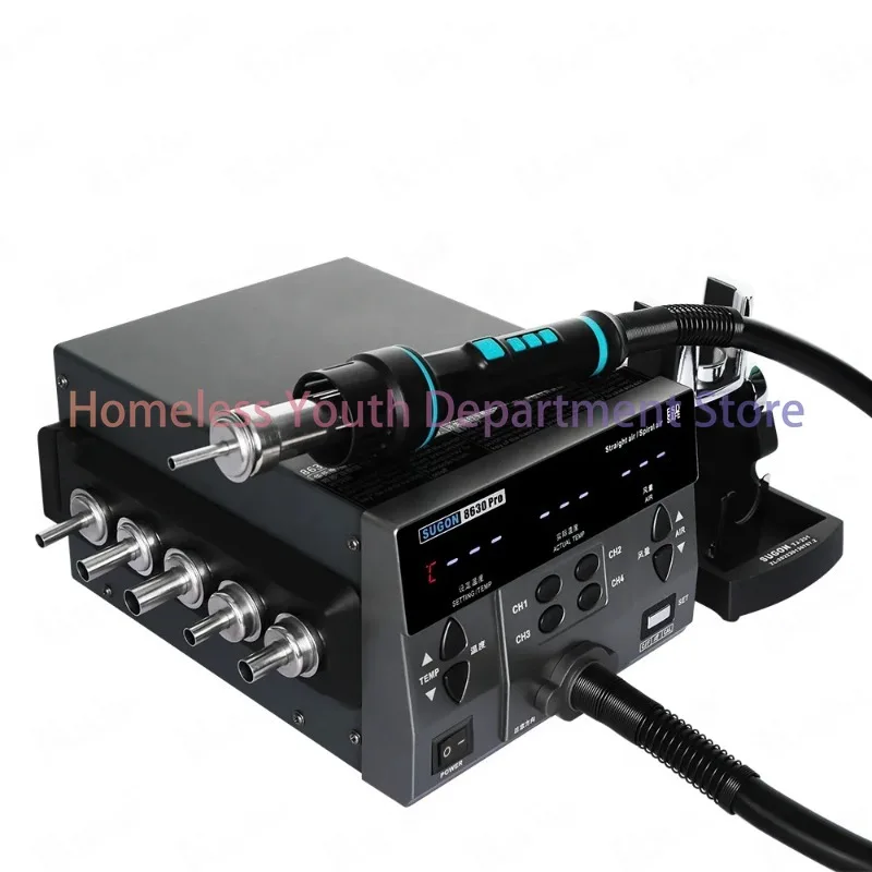 8630 pro hot air gu.n 1300W mobile phone repair tool equipment motherboard chip BGA hot air soldering station