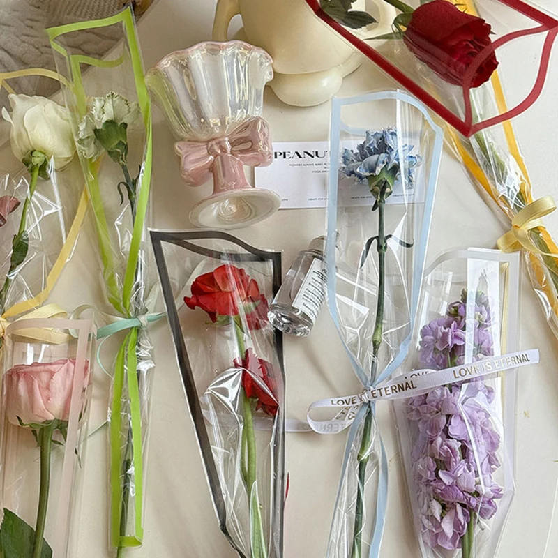 

Piece Transparent Cellophane Floral Wrapping Paper, Perfect for Single Bouquet, Wedding, Birthday Party Florist Gift Bags