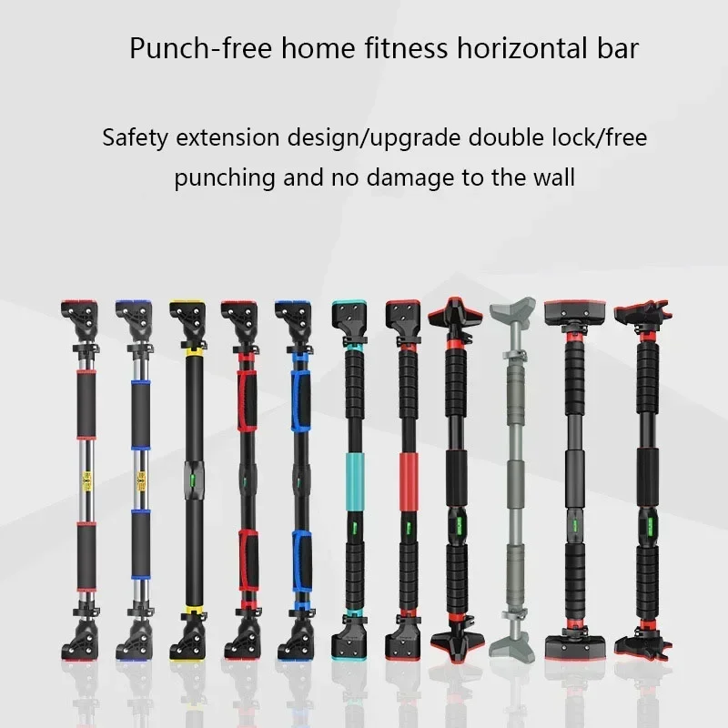

2026 Household Single Pole Exercise Fitness Equipment Door Horizontal Bar Free Punching Household Wall Hanging Indoor Pull-u