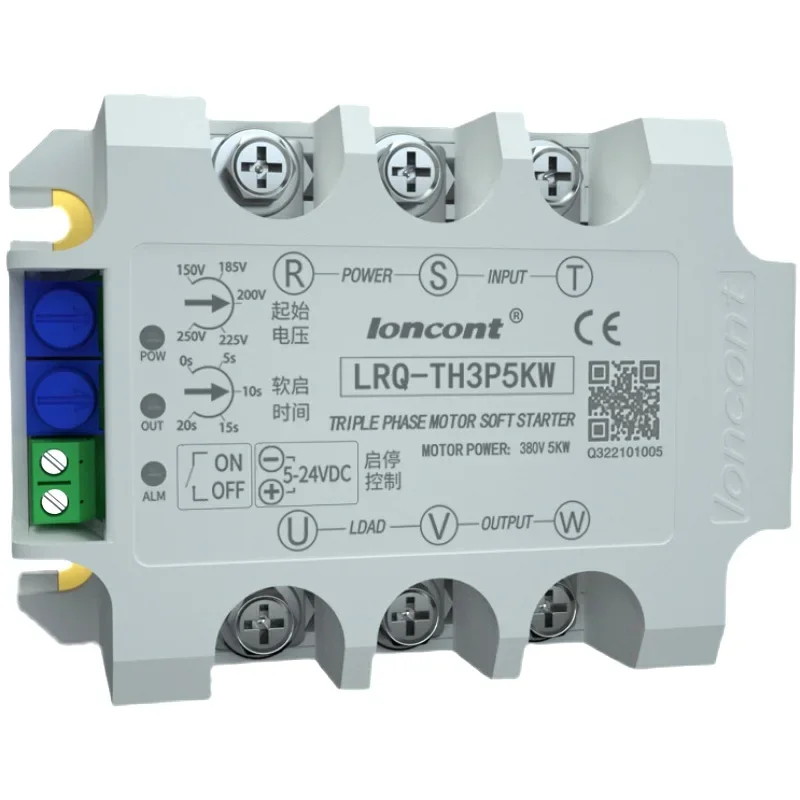 3 Phase Motor Soft Starter Online Slow Start Module Solid State Relay Decompression and Step-Down Controller 5KW8KW15KW22KW