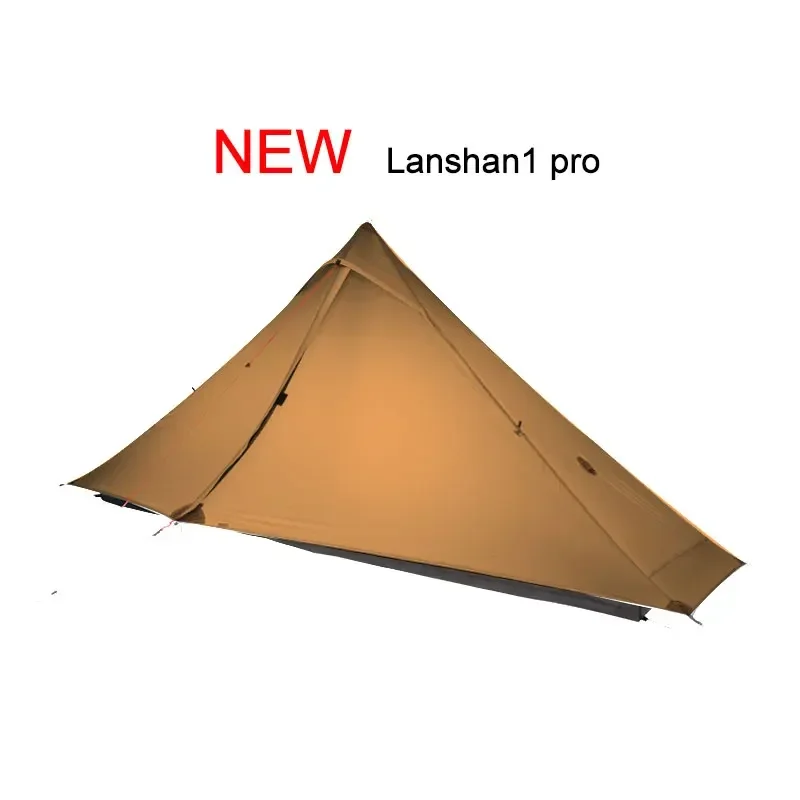 3F UL GEAR Official Lanshan 1 Pro Tent Outdoor One Person Ultralight Camping Tent 3 Season Professional 20D Silnylon Rodless view 3