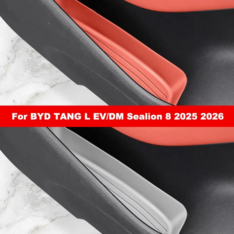 For BYD TANG L EV/DM Sealion 8 2025 2026 Door Side Storage Box Front Rear Door Handle Organizer Tidying Car Door Slot Accessorie