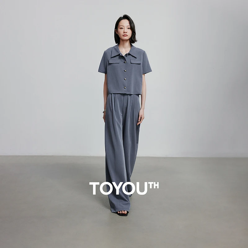 TOYOUTH Women Two Piece Set 2025 Summer New Suits 8520043