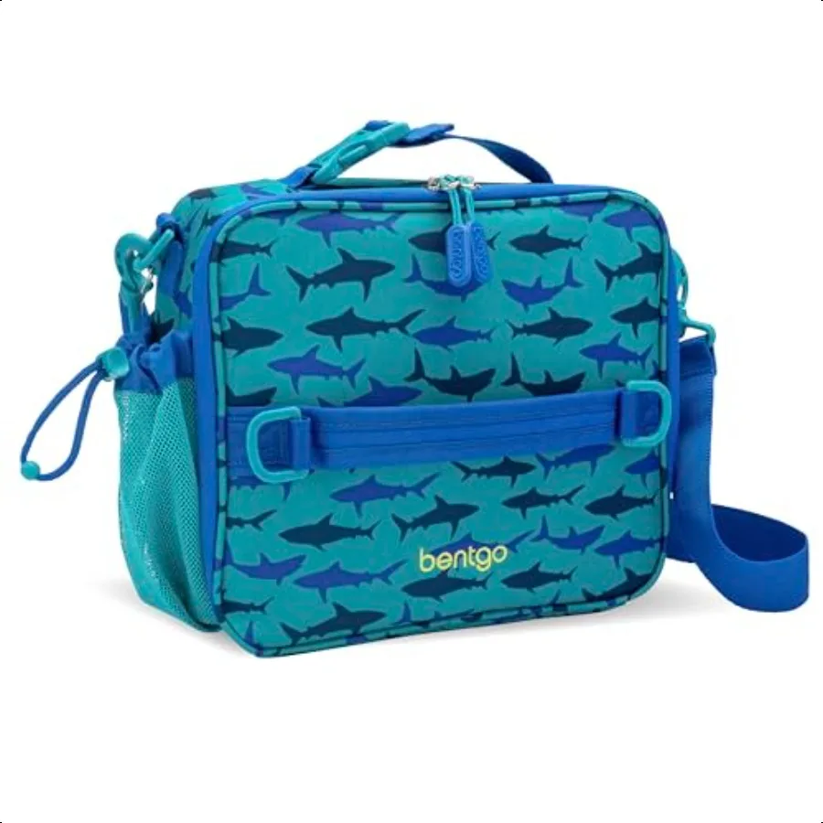 

Lunch Bag DoubleInsulated Reusable Lunch Bag for 3+ with Adjustable Strap; Holds Lunch Box Water Bottle Snacks; EasyClean Water