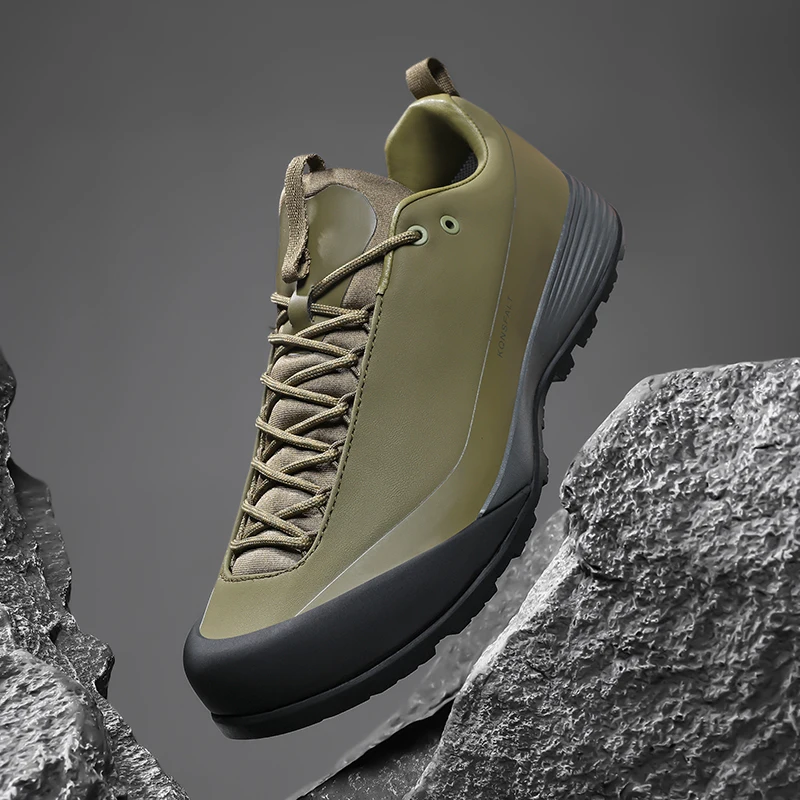 

2025 Новое поступление Походная обувь для мужчин Зеленый Черный Уличная горная обувь Мужская противоскользящая треккинговая обувь Мужская дизайнерская прогулочная обувь