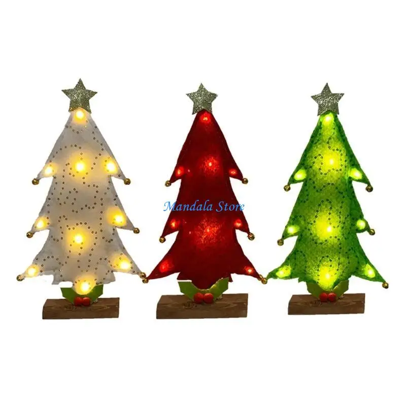

U2JC Festival Christmas Tree with Lights Party Decor Lamp for Wedding Craft Ornament