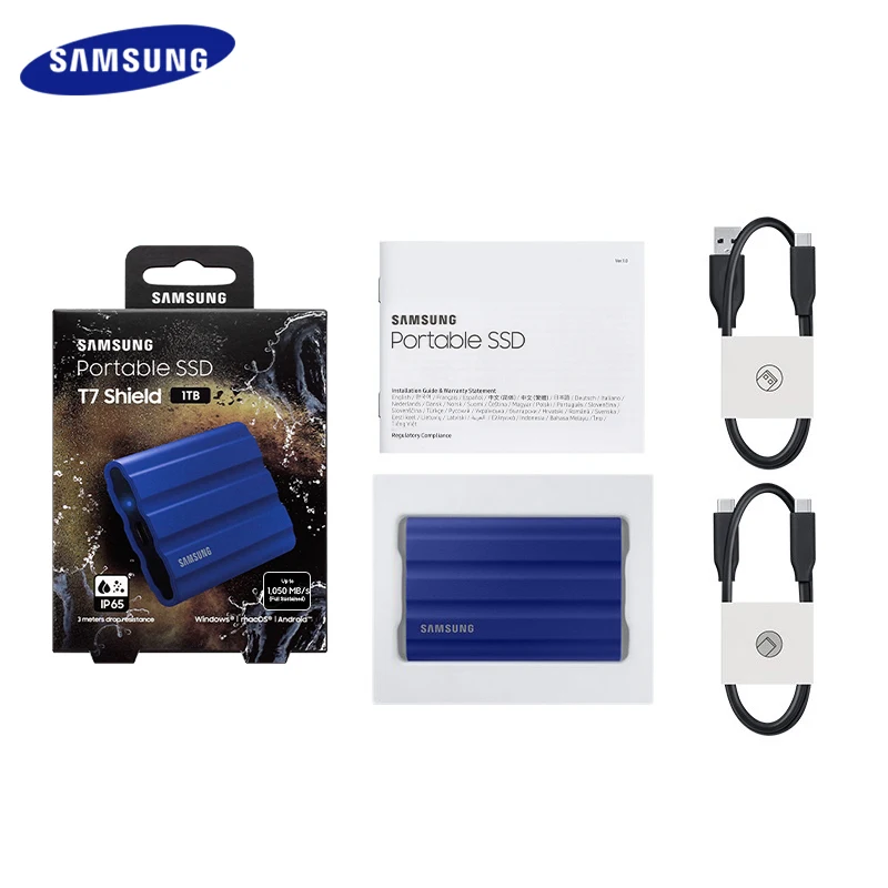 Hàng Chính Hãng SAMSUNG T7 SSD 500GB 1TB 2TB USB 3.2 Gen.2 (10Gbps) loại C Di Động Tốc Độ Cao Ổ SSD PCIe NVMe