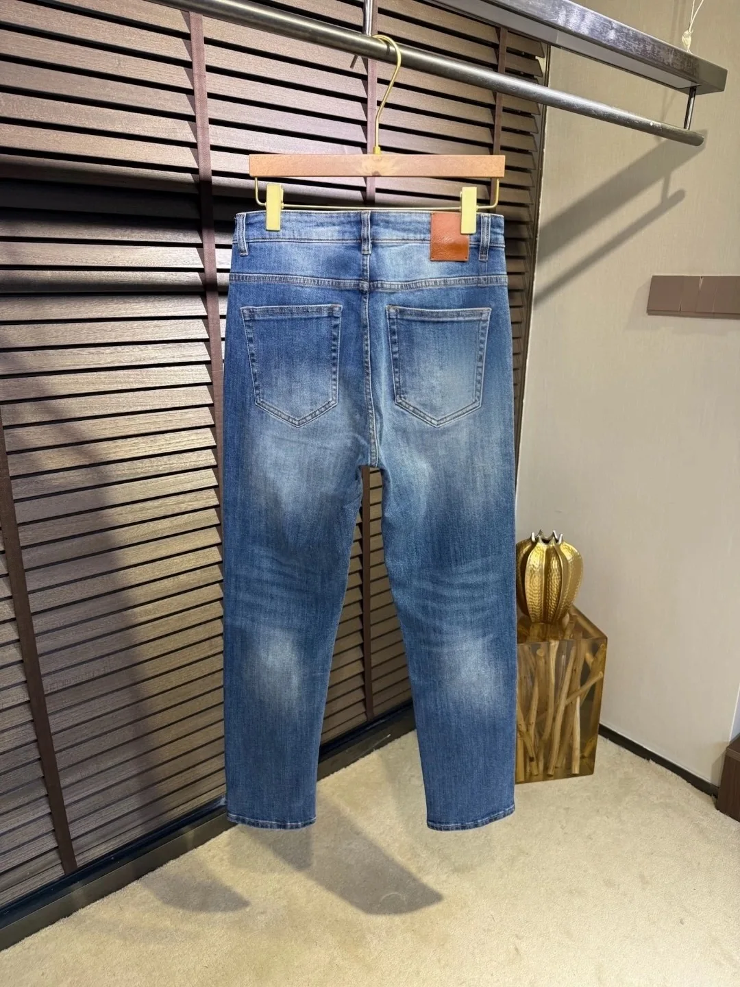 الإيطالية Sle Busin جينز غير رسمي الرجال سليم صالح مستقيم الساق السراويل الطويلة الخريف الشتاء جديد Faion تنوعا جينز مريح