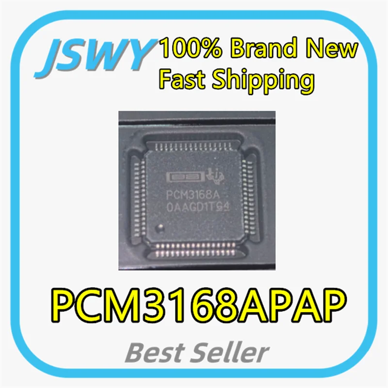 (2/20 pieces) PCM3168APAPR codec IC chip PCM3168A HTQFP-64 100% brand new and original Fast shipping