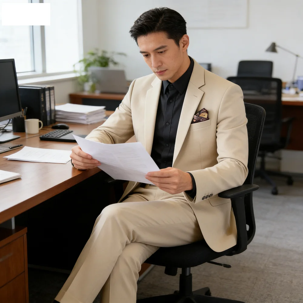 

Мужской деловой костюм-двойка больших размеров для свадьбы и торжественных мероприятий, высококачественный, для бизнеса и торжеств