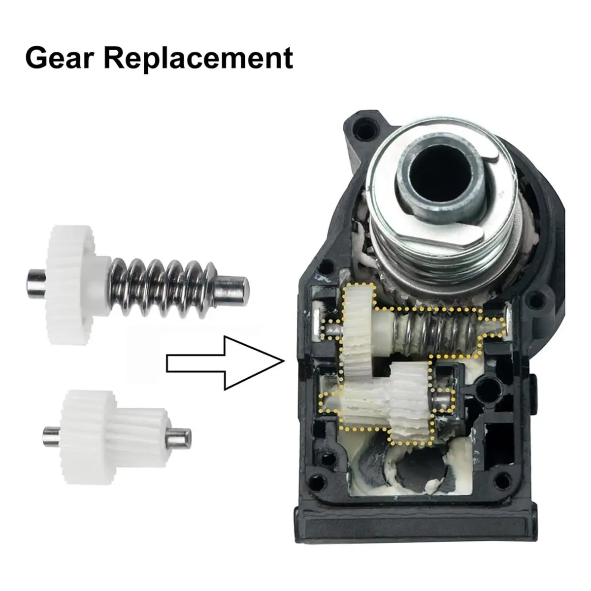 For K3 K5 K7 Carnival, Side View Mirror Folding Motor Gear Set Rearview Mirror Repair Gear Kit
