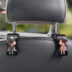 2Pcs Universal Auto Seat Headrest Hook Storage Hanger Car Vehicle Back Seat Organizer Holder Car Interior Accessories