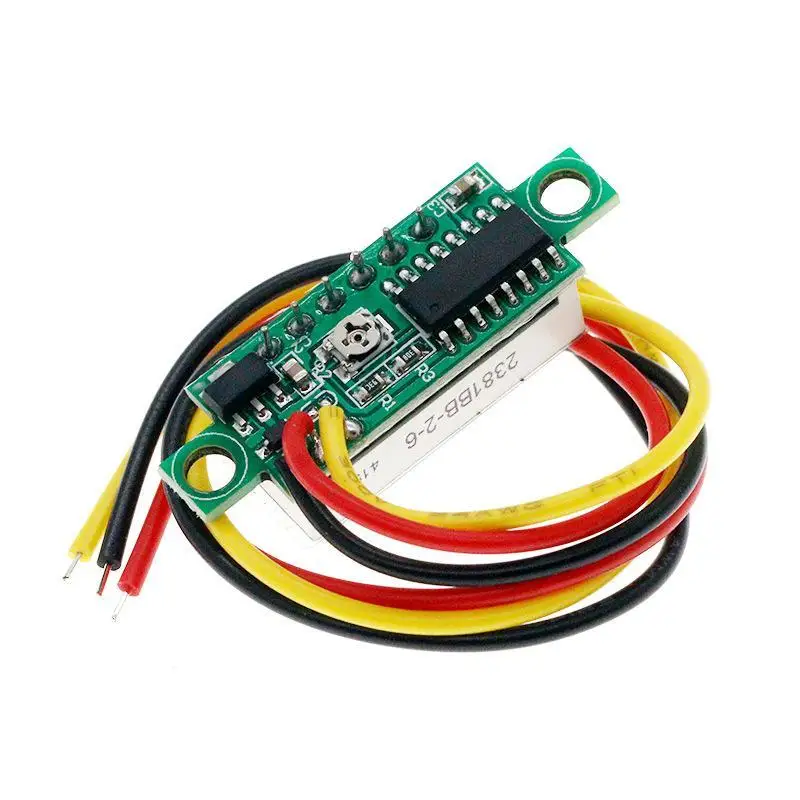 0.36 0.28 Inch 2 Wire 0-30V 3 Wire DC 0-100V Digital Voltmeter Variable Precision Electric Quantity Display Element
