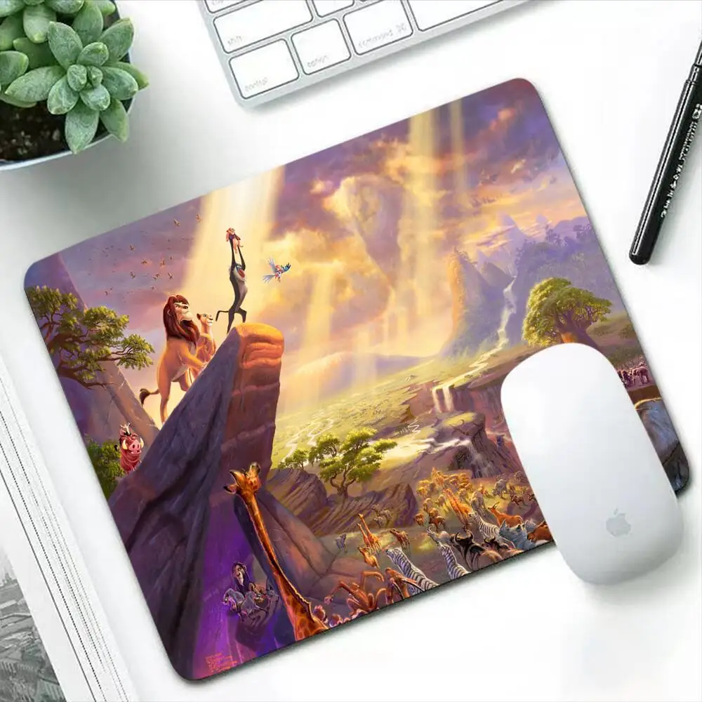 The Lion King Small Mouse Pad Gaming Accessories Gabinete PC Gamer Computer Desk Mat Laptop Varmilo Keyboard Mousepad