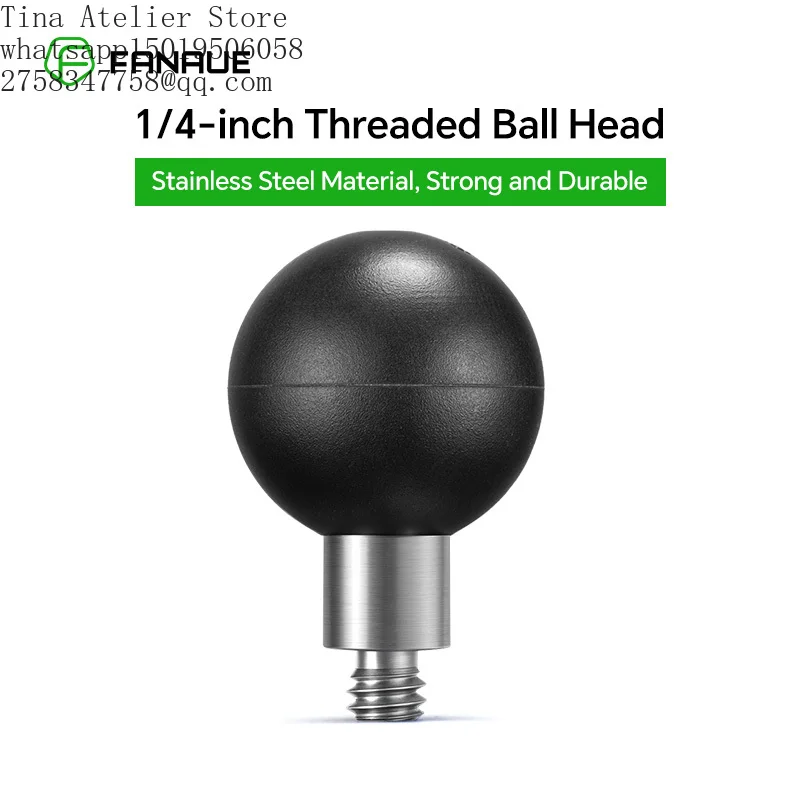 1'' Aluminum Alloy+ABS Ball Adapter with 1/4