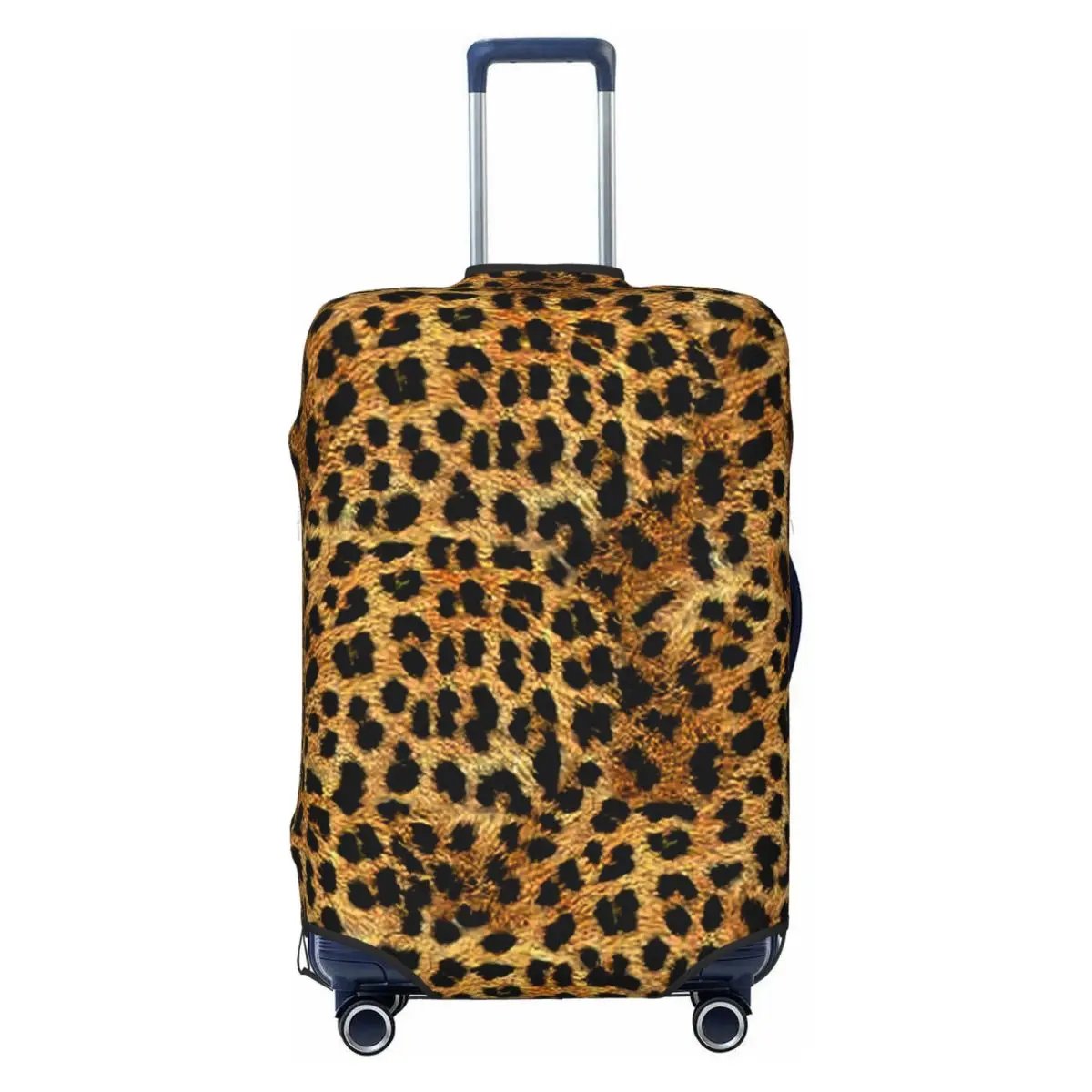 

Leopard Pattern Travel Luggage Cover Washable Cheetah Animal Skin Print Suitcase Cover Protector Fit 18-32 Inch