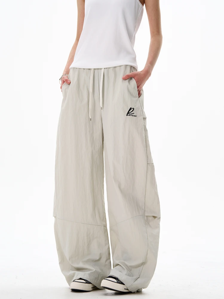 

Yeboon American Retro Workwear Paratrooper Pants Loose Casual Sports Leisure Trousers for Men And Women Lazy Sle Long Pants