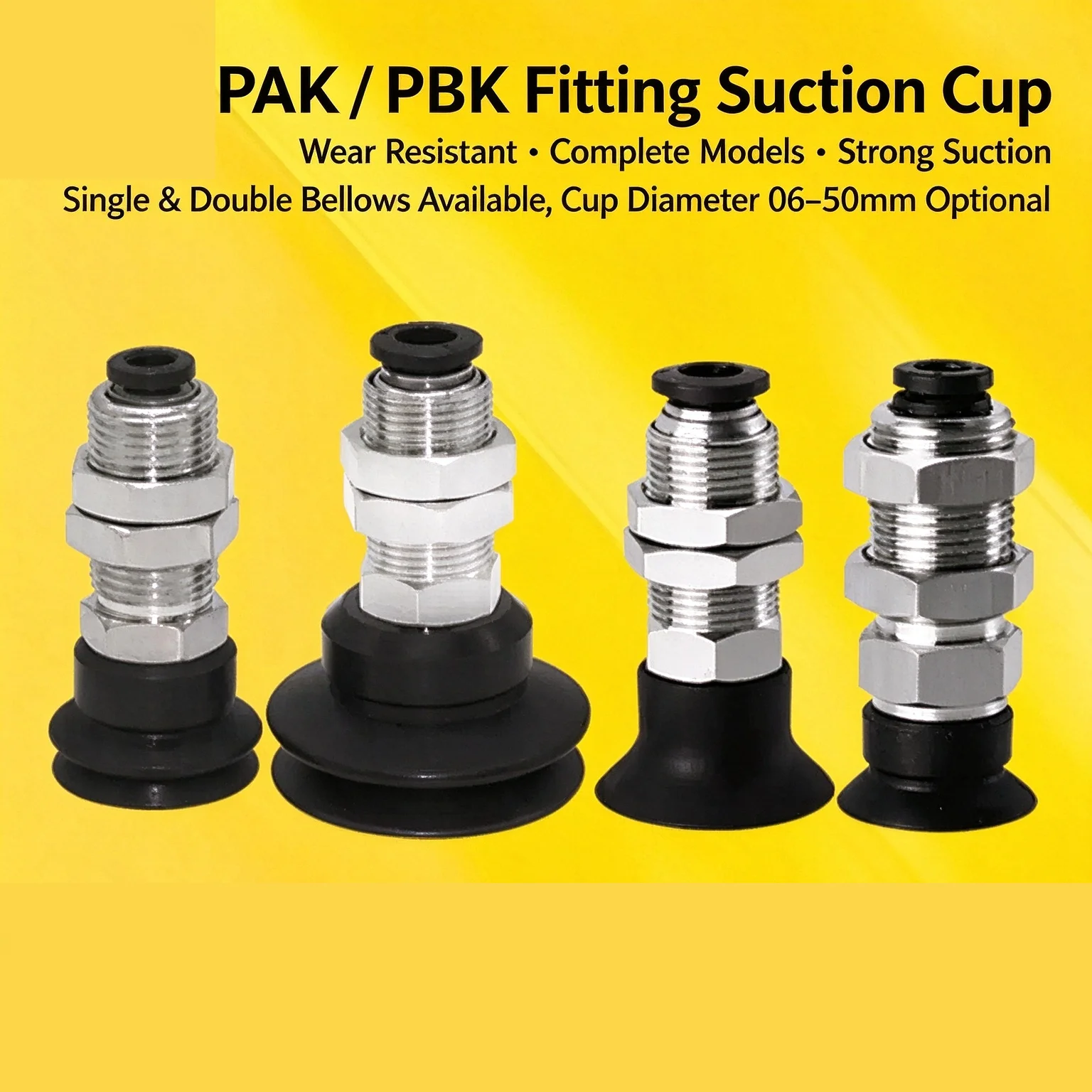 Manipulator Accessories Vacuum Pad Fitting Adaptor PAK-10/15/25/35/50 Vertical Suction Cup Bracket