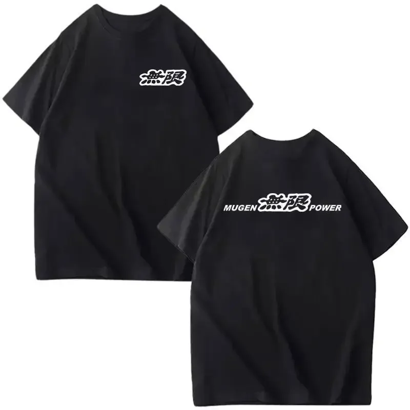 

Мужская и женская футболка Honda, модификация автомобиля, неограниченное количество периферийных устройств Mugen, летний мотоциклетный рабочий топ с короткими рукавами