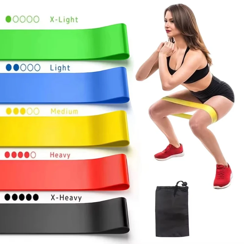 1-5pcs Resistance Bands Elastic Band Stretch Bands For Working Out Women Or Men Exercise Bands Set For Physical Yoga Pilates