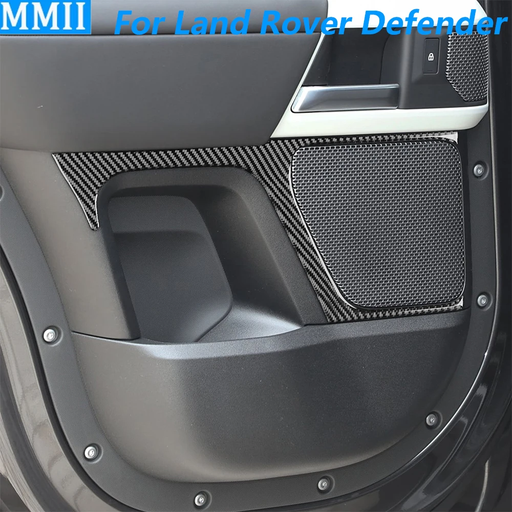 

For Land Rover Defender 2020-2025 Carbon Fiber Rear Door Speaker Horn Audio Frame Panel Cover Car Accessories Interior Sticker