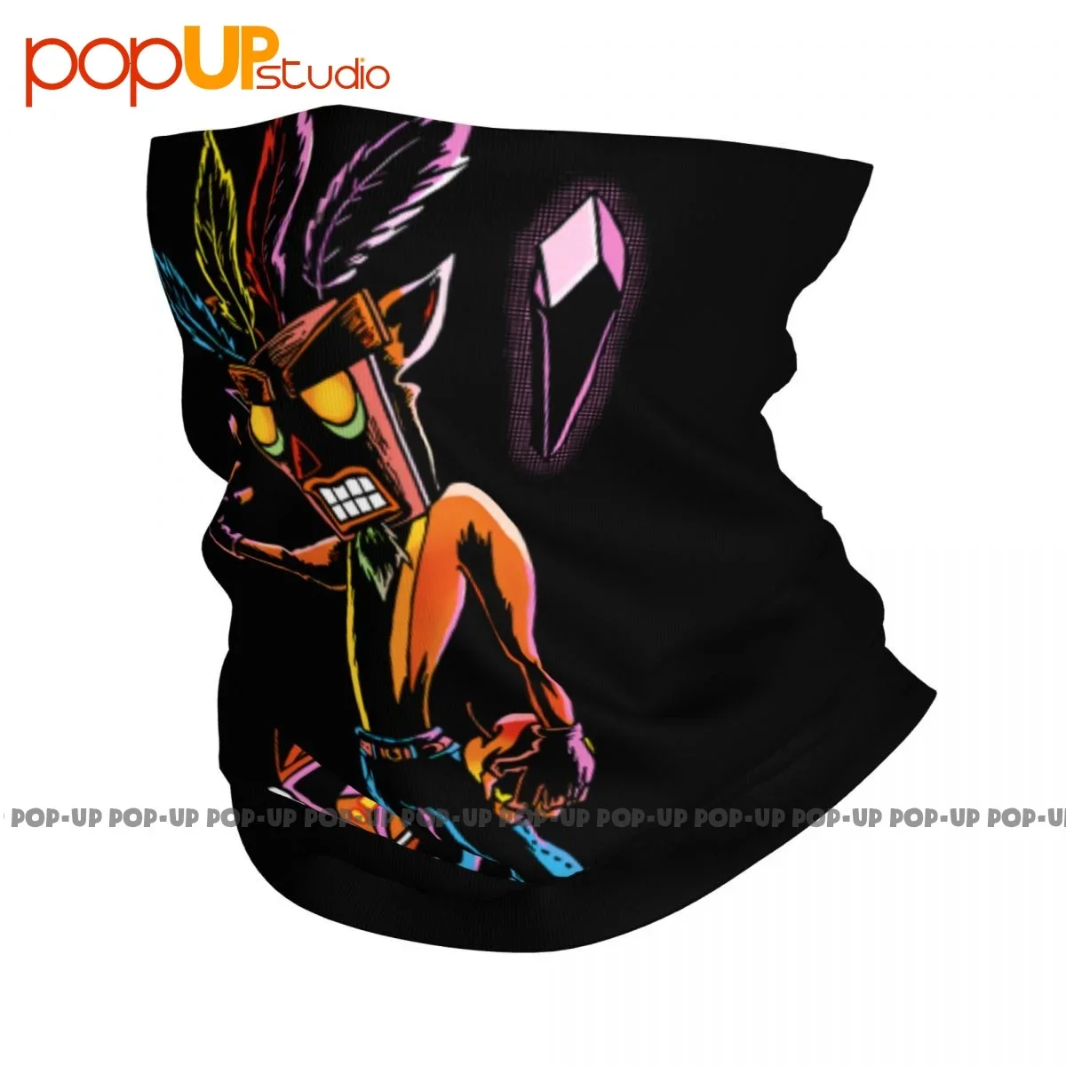 Crash Bandicoot Aku Aku Masker Nek Gaiter Bandana Sjaal Mondmasker