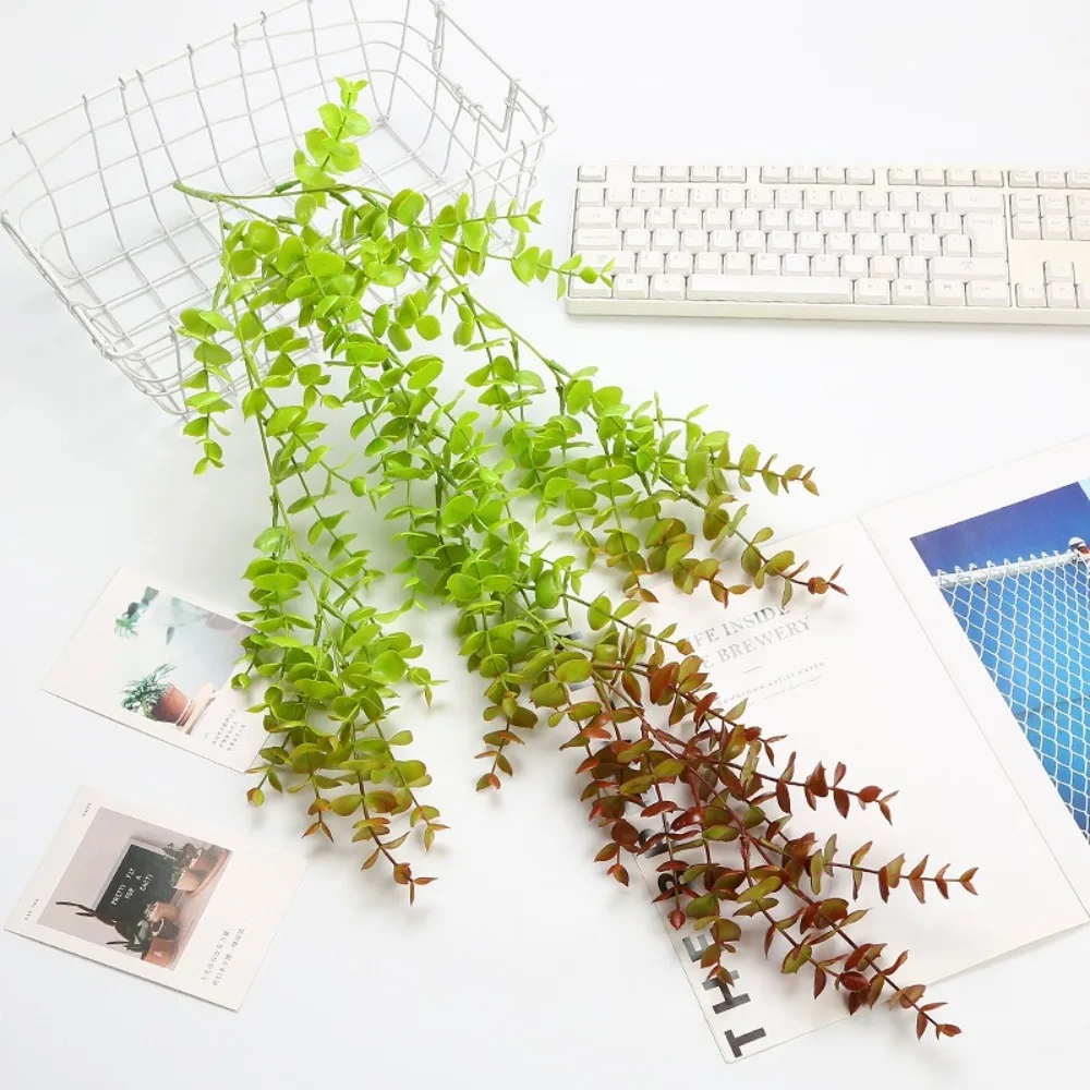 

75 см искусственный лист эвкалипта лоза элегантный настоящий сенсорный эвкалипт висячая лоза ручной работы искусственные растения открытый Крытый сад