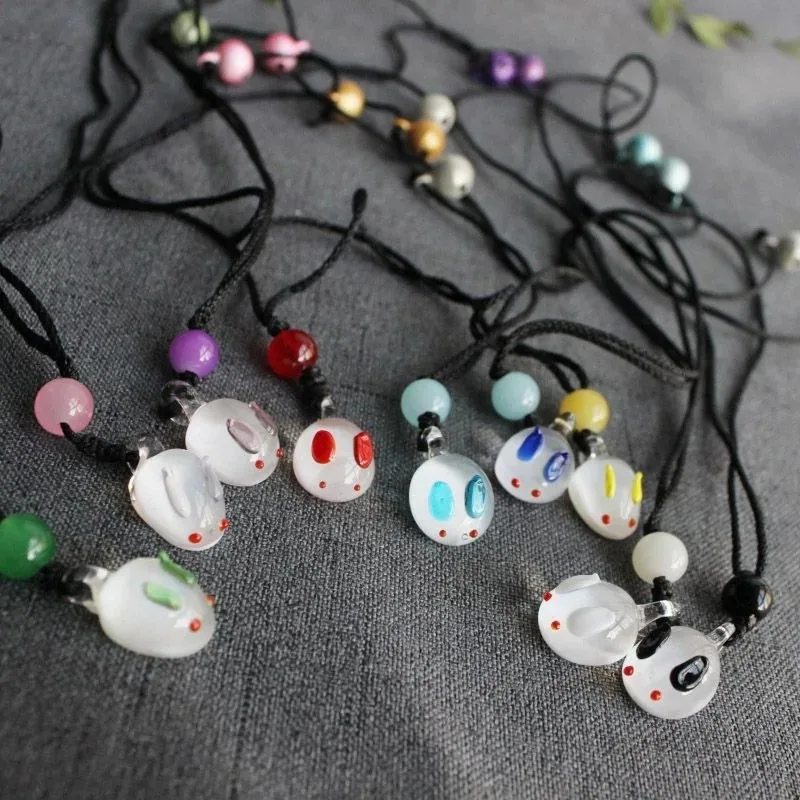 Wei Wuxian Lan Wangji Popular Anime Two-dimensional Peripherals Same Style Rabbit Bell Couple Necklace Comic Exhibition Gifts