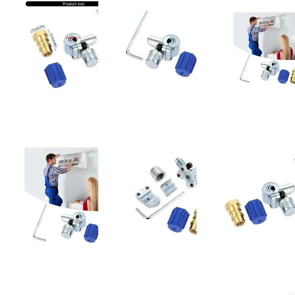 Air Conditioning Retrofits Valves Retrofits Valves Set R134A Adapter Piercing Valves for R12 R22 R134A AP4502525 BPV31D