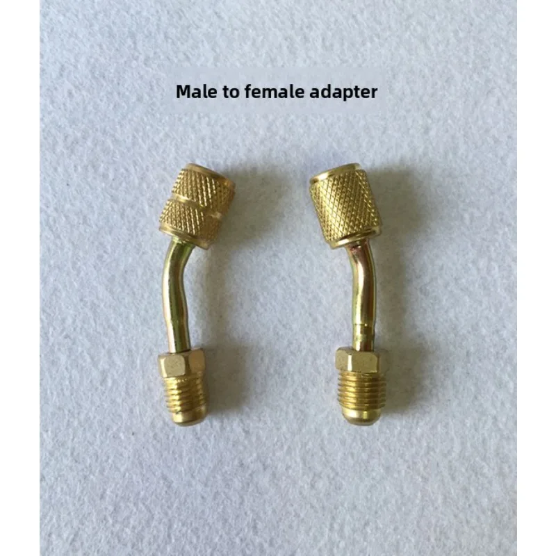 Internal and external English adapters for air conditioning fluorine and liquid pipes, metric and English adapters