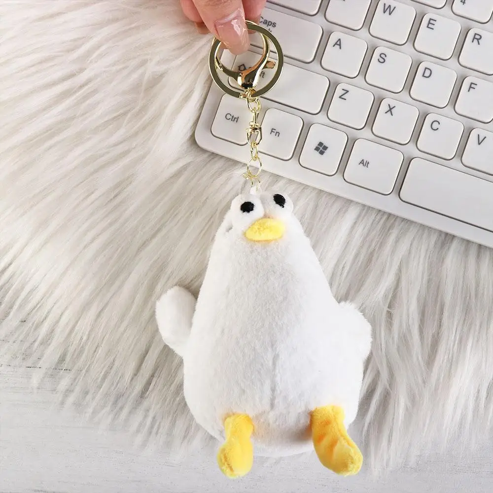 Porte-clés en peluche jetable en forme d'animal doux, joli pendentif en forme de mouche, cadeau pour clé de voiture, beurre