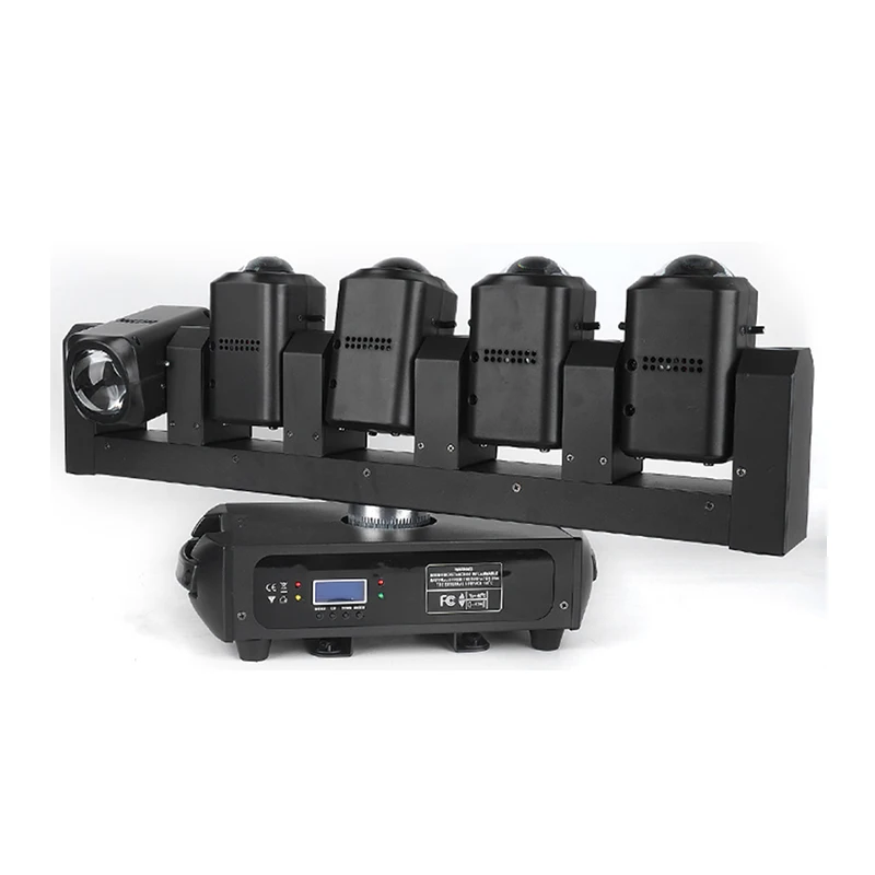 5X40w Led Beam Moving Head Light DMX512 Rotating Beam Lights Stage Beam Effect Moving Head Beam Light for DJ Disco Bar Party