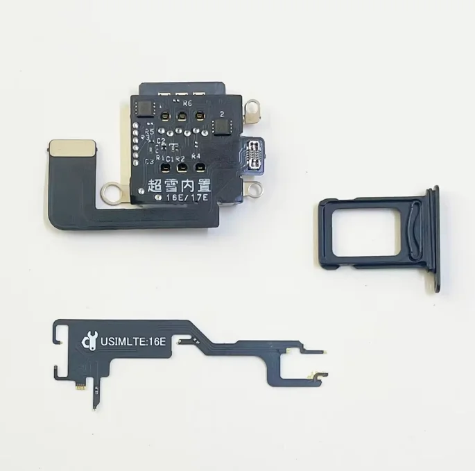 10pcs lot 17E and 16E MEP Flex Built-in DB IC for IPhone16E and 17E Dual Card Flex Cable