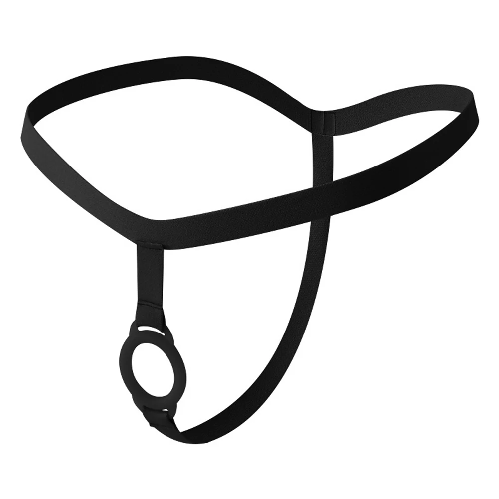 

AIBC Men G String Underwear With Cock Silicone Ring Sexy Mens Lingerie Low Waist Thong Couple Adult Toy Erotic Costume