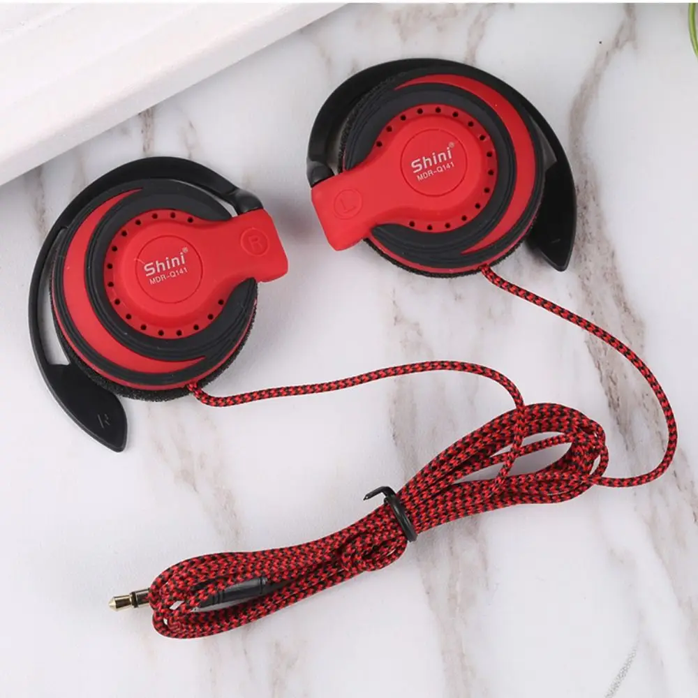 

3.5mm Plug Sports Noise Cancelling Running Headset Gaming Earphones Ear Hook Headsets Super Bass Earbuds Ear Hook Headphone