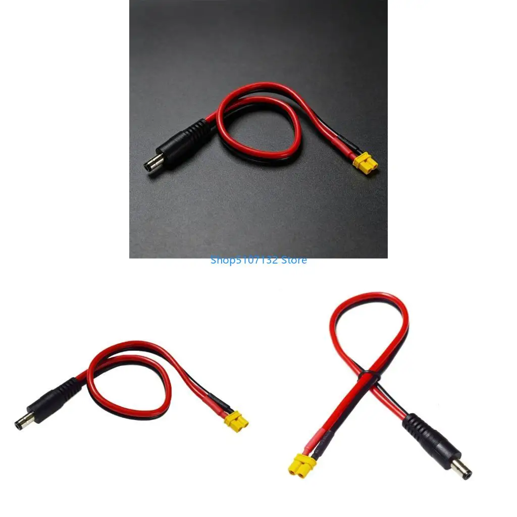 87HD Flexible Silicone DC5521 Male XT30 Female Wire For Solar Panel Charging System