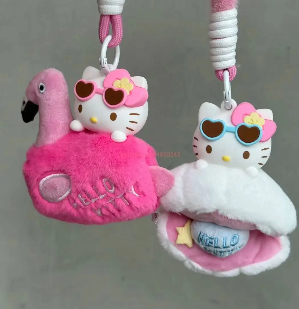 100% حقيقية Hellokitty الصيف سلسلة جلدية سوداء صندوق أعمى Kawaii قلادة البخور دمية صندوق غامض أنيمي الشكل جمع #5