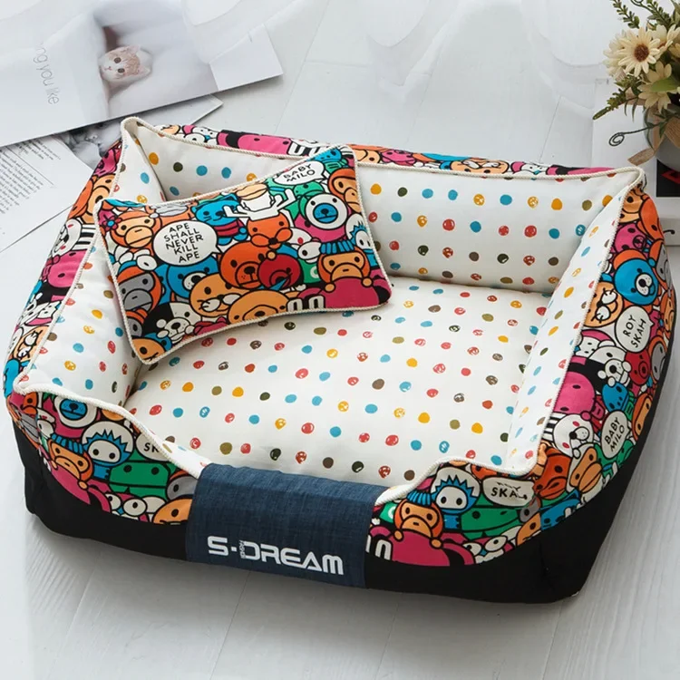 

House Cat Bed Nest Mat Can Be Disassembled Washed Winter Four Seasons Universal Creative Pet Nest Pet Accessories Dog Bed