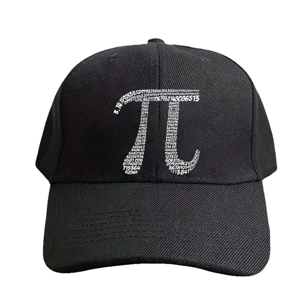 Pi Symbol 3.14 400 decimal values cap Summer Woman Man Adult Hat Casual Adjustable Funny Dad Printed Baseball Caps boyfriend