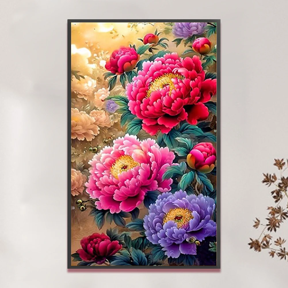 

Full Embroidery Beaded 60x105cm Flower 11CT DIY Beadwork Kit for Living Room