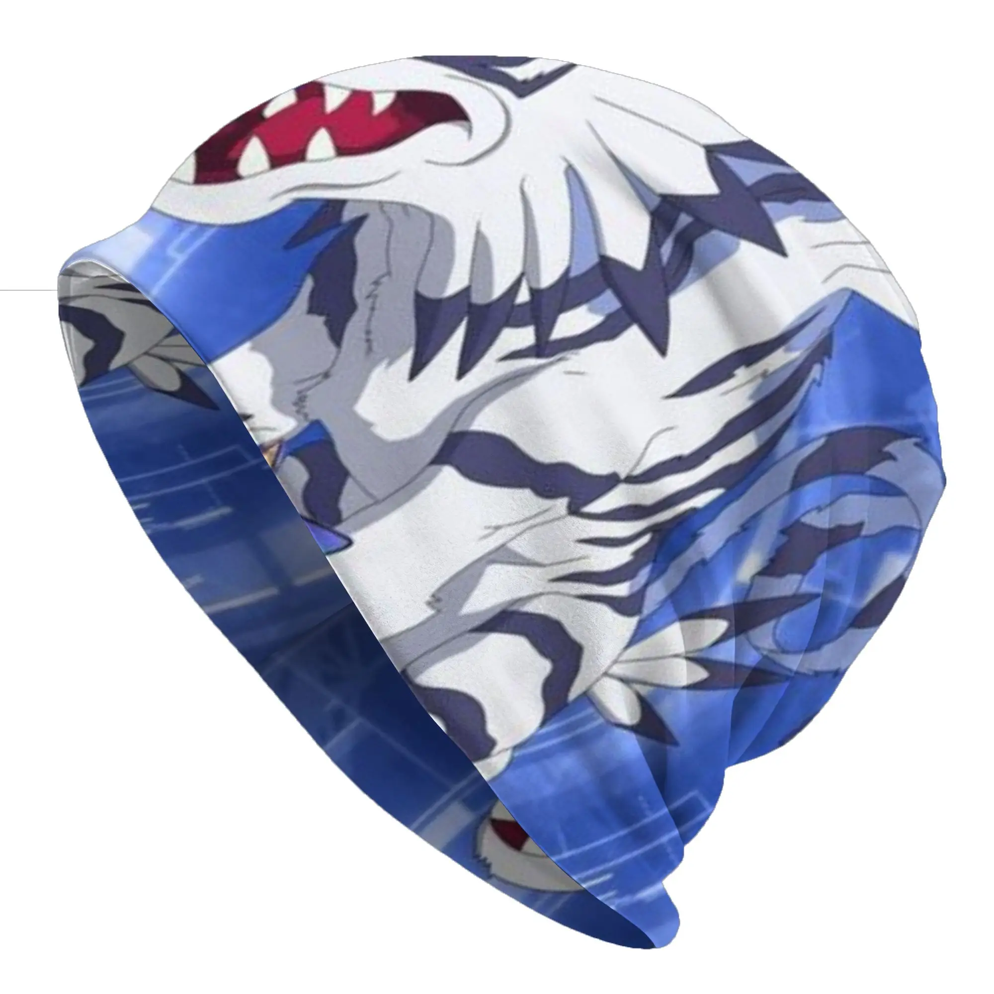 Gorros Digimon para hombre y mujer, gorro fino Gabumon (2), gorra de estilo callejero, gorros tipo Hip Hop Skullies